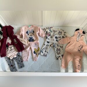 Disney Minnie Mouse Baby Girl Outfits Size 6-9 Months